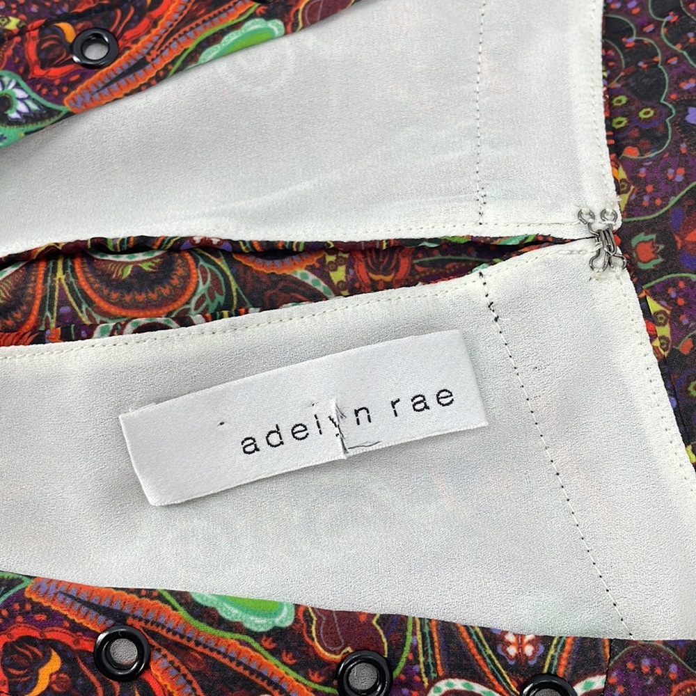 Adelyn Rae Boho Multi-Color Dress Ruffles Women's Small - Picture 8 of 13